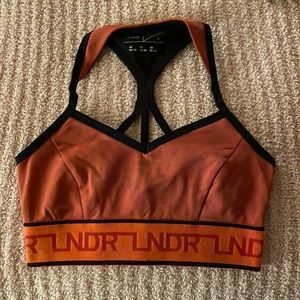 Lndr orange sports bra